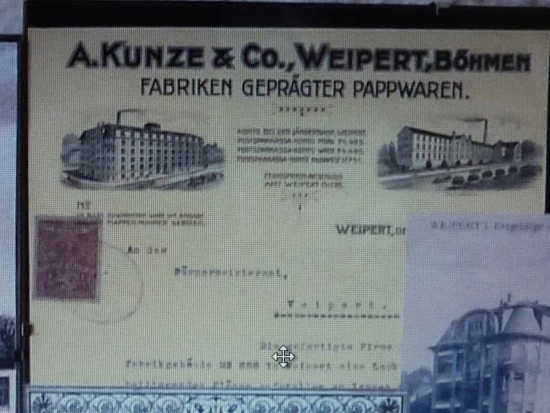 A. Kunze & Co — historisches Firmendokument, Weipert