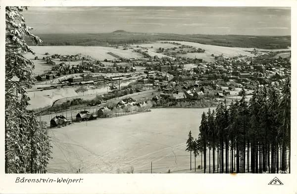 Bärenstein-Weipert — Winterblick vom Wald