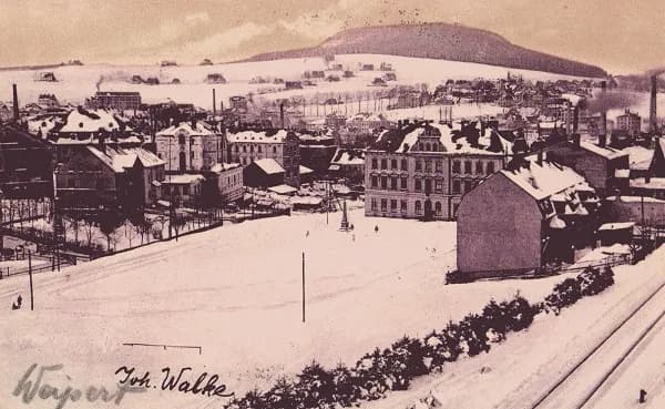 Weipert — Winterblick über die Stadt, Joh. Walke